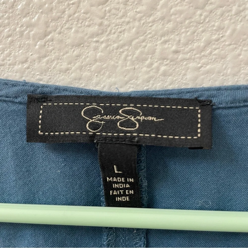Jessica Simpson blouse blue large - Picture 2 of 3